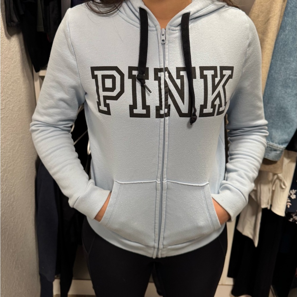 Victoria's Secret PINK Light Blue Hoodie